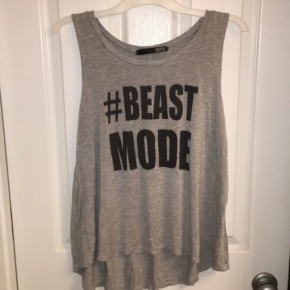 GRAY ATHLETIC TANK
